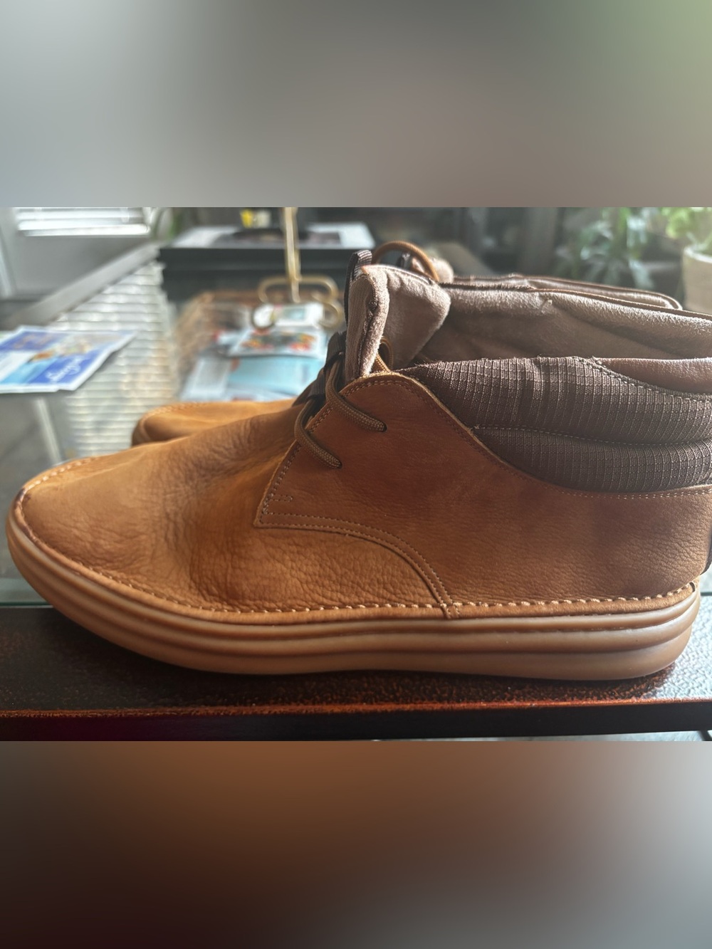 Stacy Adams Tan Brown Leather Chukka Boots